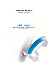 Harman Kardon HS 500 User manual