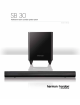 Harman Kardon SB 30 User manual