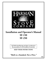 Harman Stove Company SF 250 User manual