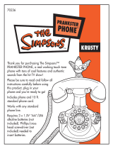 Hasbro Simpsons Prankster Phone User manual