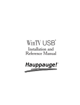 Hauppauge WinTV-USB FM User manual