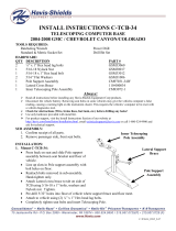 Havis-Shields Telescoping Computer Base C-TCB-34 User manual