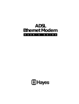 Hayes Microcomputer Products ADSL Ethernet Modem User manual