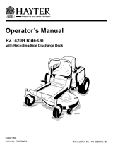 Hayter RZT420H User manual