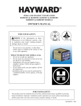 Hayward Pools H250FDN User manual