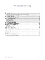 HDR Soft Photomatix Photomatix Pro 2.2 User guide