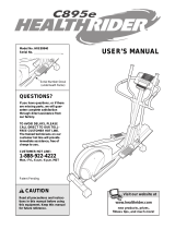 HealthRider Club Design 800 User manual