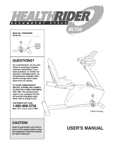 HealthRider RC150 User manual
