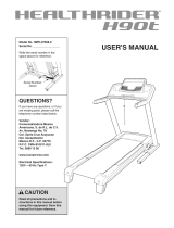 HealthRider Treadmill H90T User manual
