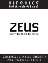 Hifonics ZRX Zeus User manual