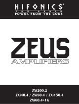 Hifonics ZXI Zeus User manual