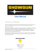 High End Systems SHOWGUN User manual