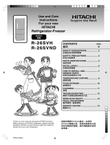 Hitachi R-26SVND-1 User manual
