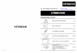 Hitachi 27MMV40B User manual