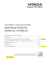 Hitachi 35HDL52 User manual
