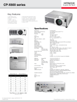 Hitachi 3LCD CP-X605 User manual