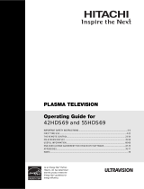 Hitachi 42HDS69 - 42" Plasma TV User manual