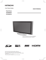 Hitachi 42PD8800TA User manual