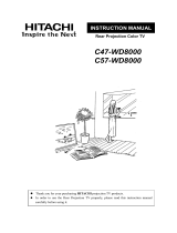 Hitachi C47-WD8000 User manual
