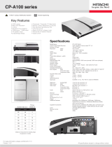 Hitachi CP-A100 User manual
