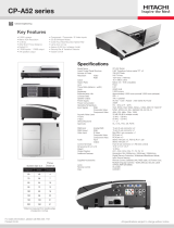 Hitachi CP-A52 User manual