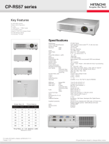 Hitachi CP-RS57 User manual