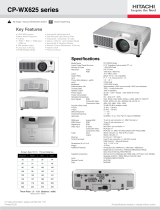 Hitachi CPWX625 User manual