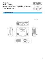 Hitachi CPX1230 User manual