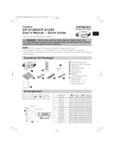 Hitachi CP-X1250 User manual