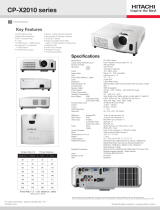 Hitachi CP-X2010 User manual