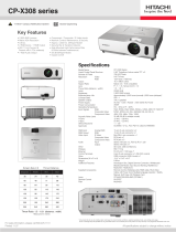 Hitachi CP-X308 User manual