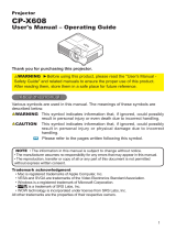 Hitachi CP-X608 User manual