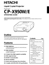 Hitachi CP-X955W/E User manual