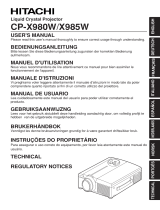 Hitachi CPX980 User manual