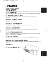Hitachi CP-X990W User manual