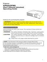 Hitachi CPX2 User manual