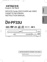 Hitachi DV-PF33U User manual