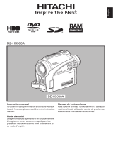 Hitachi DZ-HS500A User manual