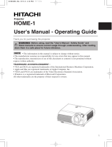 Hitachi HOME-1 User manual