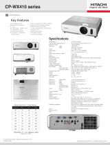 Hitachi CP-WX410 User manual