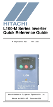 Hitachi L100 Series User manual