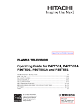 Hitachi P55T551 User manual