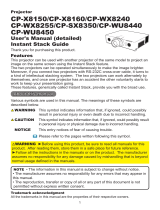 Hitachi CP-WU5505 User manual