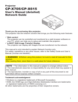 Hitachi Projector CP-X615 User manual