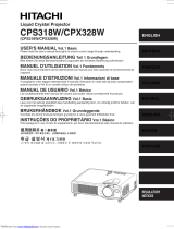Hitachi Projector CPX328W User manual