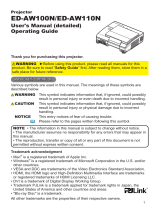 Hitachi CP-AW100N User manual