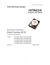 Hitachi Travelstar 5K320 User manual