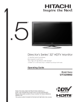 Hitachi UT32X802 - 32" LCD Flat Panel Display User manual