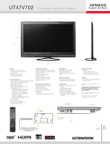 Hitachi UT47V702 User manual