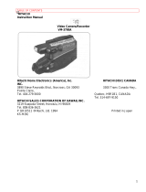 Hitachi VM-3700A User manual